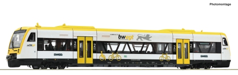 Roco 7700006 - H0 - Dieseltriebwagen BR 650 bwegt, SWEG, Ep. VI